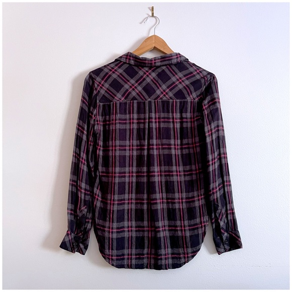 Rails Hunter Shirt in Coal-Grey-Rose Small - Picture 8 of 16
